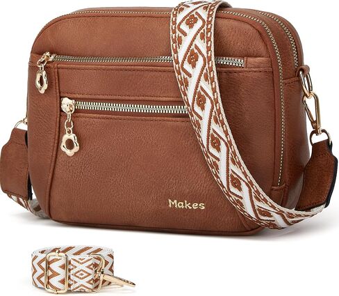 Crossbody Purse for Women Small Crossbody Bags Trendy Vegan Leather with Adjustable Shoulder Straps Gift for Mother Wife Mom in Kuwait