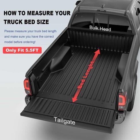 4-Fold 5.5FT Hard Solid Truck Bed Tonneau Cover for 2009-2014 Ford F150 w/Lamp in Saudi Arabia