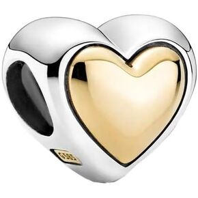 PANDORA Domed Golden Heart Charm in Kuwait