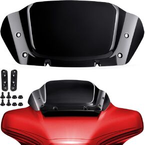 Amazicha Windshield 8 "Wave Windscreen Wind Splitter متوافق مع CVO Street Glide Flhxse 2023-2025 ، Glide Glide Flhx 2024-2025 ، Flhxu 2025 （Black） in Kuwait