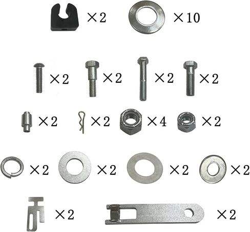 TORQUE Deer Guard Bumper Protector Mount Brackets Set for 2004-2017 Volvo VNL, Full Hardware Included Front Bumper Mounting Bracket Kit (TR096-VLBRK) in Saudi Arabia