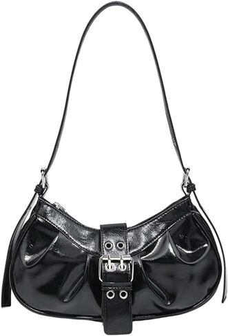 أكياس Y2K الكتف Pu Leather Hobo للأكياس للنساء ، ومحافظات القابض الصغيرة اللطيفة التي تخرج من محفظة المقبض العلوي in Kuwait
