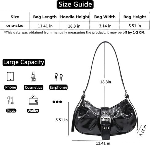 أكياس Y2K الكتف Pu Leather Hobo للأكياس للنساء ، ومحافظات القابض الصغيرة اللطيفة التي تخرج من محفظة المقبض العلوي in Kuwait