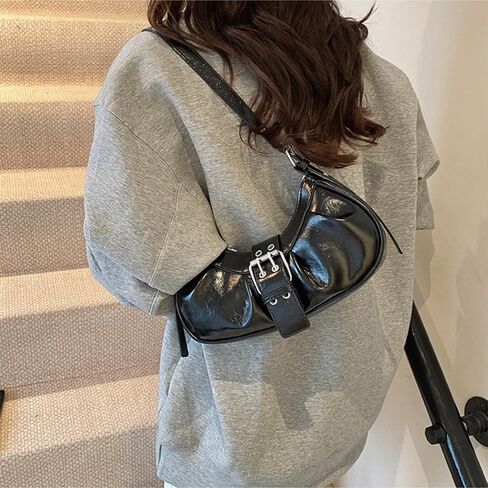 أكياس Y2K الكتف Pu Leather Hobo للأكياس للنساء ، ومحافظات القابض الصغيرة اللطيفة التي تخرج من محفظة المقبض العلوي in Kuwait