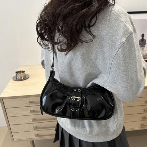 أكياس Y2K الكتف Pu Leather Hobo للأكياس للنساء ، ومحافظات القابض الصغيرة اللطيفة التي تخرج من محفظة المقبض العلوي in Kuwait