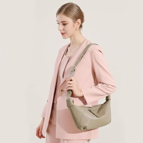 Hobo Bags for Women Soft Crossbody Shoulder Purses Slouchy Genuine Leather in Kuwait