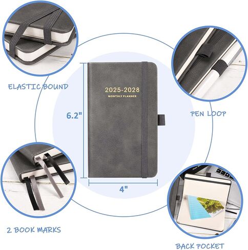 مخطط شهري 2024-2025 - مخطط شهري مع علامات تبويب وجيب، مارس 2024 - ديسمبر 2025، 8.5 بوصة × 11 بوصة، 2024-2025 مخطط شهري مع جهات اتصال وجيب خلفي، ربط بسلك مزدوج - حبر مائي وردي in Kuwait