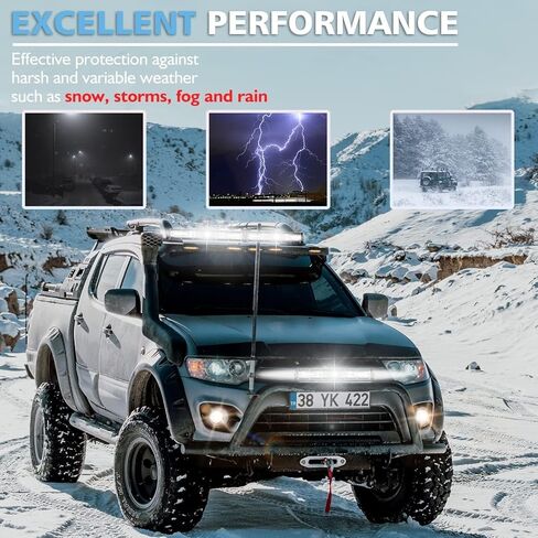 12 Inch LED Light Bar for Truck, 120W 12V 24V Slimline LED Double Row Offroad Driving Fog Light Bar, 10000lm Flood Spot Combo Beam Work Lights for Tractor Boat Golf Cart ATV UTV RV, 2 Pcs in Kuwait