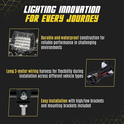 12 Inch LED Light Bar for Truck, 120W 12V 24V Slimline LED Double Row Offroad Driving Fog Light Bar, 10000lm Flood Spot Combo Beam Work Lights for Tractor Boat Golf Cart ATV UTV RV, 2 Pcs in Saudi Arabia