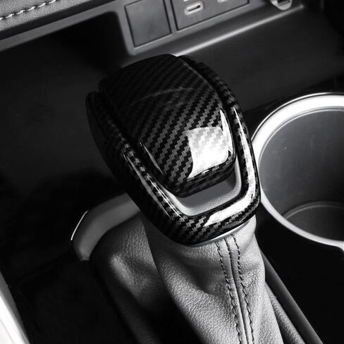 Xiter 2PCS Red ABS CAR INTER AUTO GEAR SHIFT COPLE COPER COPER COPT CORPER CORMER CORPORTORIES CASE TO TOYOTA 2019 2020 2021 2022 2023 2024 2025 RAV4 Automatic Transmission in Kuwait