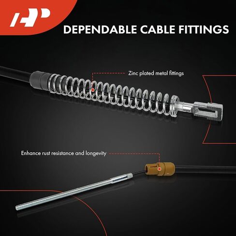 تجميع كبل الفرامل على جانب البورصة A-Premium و Massenger Sotfer Cable متوافق مع طرازات شيفروليه ، GMC ، بويك وزحل: Traverse 2009-2011 in Kuwait