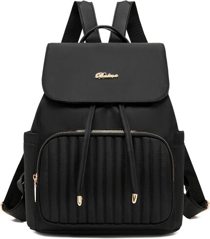 Mini Backpack Purse for Women, Small Nylon Backpacks Purse Ladies Backpacks Women Cute Mini Travel Daily College Bag (Black) in Saudi Arabia