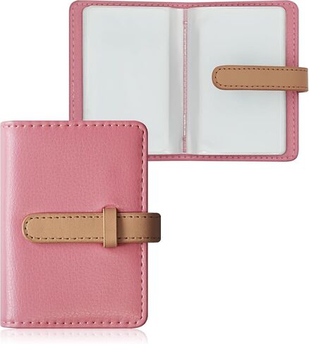 Credit Card Holder with 26 Suitable Slot, ID Card Case PU Leather Wallet for Women Men Business Organiser Pocket (Pink) in Kuwait