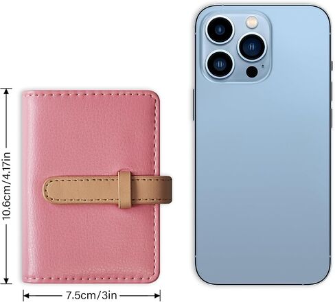 Credit Card Holder with 26 Suitable Slot, ID Card Case PU Leather Wallet for Women Men Business Organiser Pocket (Pink) in Kuwait