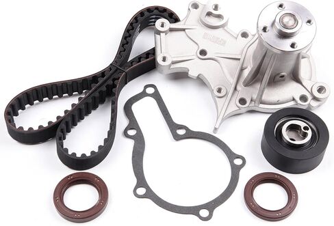1.6L Engine Timing Belt Kit w/Water Pump & Tensioner Compatible with 1989 1990 1991 1992 1993 1994 1995 for Geo for Tracker for Suzuki for Sidekick Replace Timing Belt OEM - TCK164 in Saudi Arabia