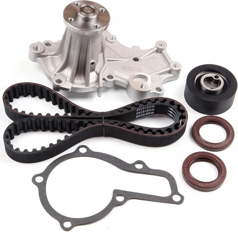 1.6L Engine Timing Belt Kit w/Water Pump & Tensioner Compatible with 1989 1990 1991 1992 1993 1994 1995 for Geo for Tracker for Suzuki for Sidekick Replace Timing Belt OEM - TCK164 in Saudi Arabia