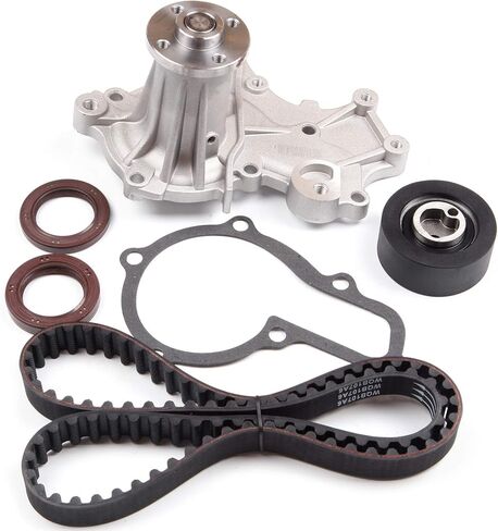 1.6L Engine Timing Belt Kit w/Water Pump & Tensioner Compatible with 1989 1990 1991 1992 1993 1994 1995 for Geo for Tracker for Suzuki for Sidekick Replace Timing Belt OEM - TCK164 in Saudi Arabia