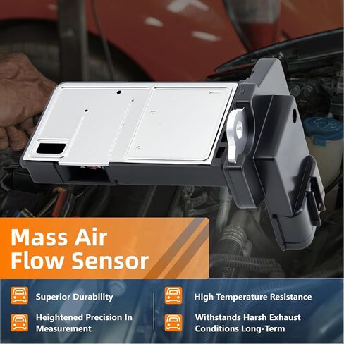 مستشعر MAF Sensor MAF Flow Sensor لـ Acura MDX 07-13 ، RDX 07-12 ، ZDX 10-13 لـ Honda Accord 03-12 ، Civic 06-11 ، Crosstour 12-13 ، Odyssey 07-17 ، Pilot Ridgine 09-11 ، #37980-RNA-A01 in Saudi Arabia
