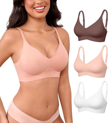 المرأة غير سلسة حمالات الصدر لا underwire usp up bras comfort v neck bra bra wireless bralett in Kuwait