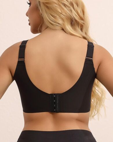 QOU Wireless Bras for Women No Underwire Sefelich Bra Comfort Push Up Bra 2-ply coups Eday in Kuwait