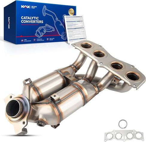 KAX المحول الحفاز الفولاذ المقاوم للصدأ O2 ميناء يناسب بريوس 2004 2005 2006 2007 2008 2009 16337 18382F in Kuwait