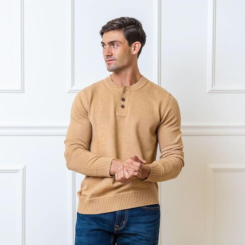 سترة صوفية بأكمام طويلة وياقة شال للرجال من Hope & Henry in Kuwait