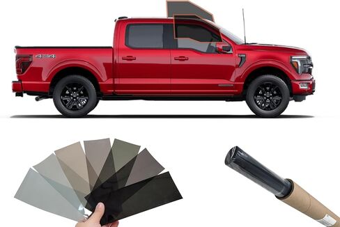 DIY Motoshield Pro 2mil Premistral Preprict Nano Window Film Tint Kit لـ (2021-2025) Ford F150 4 Door Crew Cab (السائق الأمامي/الركاب 35) in Kuwait