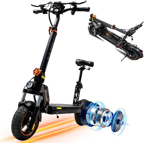 Electric Scooter for Adults,5600W Dual Motors Range 50 Miles,Electric Scooter Adults 50 MPH, 60V 27Ah Large Capacity Battery, 11" Off Road Tires Scooter with Detachable Seat Max Load 500lbs in Saudi Arabia