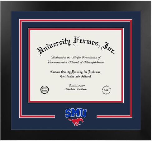 Campus Images NCAA Unisex Spirit Diploma Manhattan Black Frame with Bonus Lithograph (Value Savings $59) in Saudi Arabia
