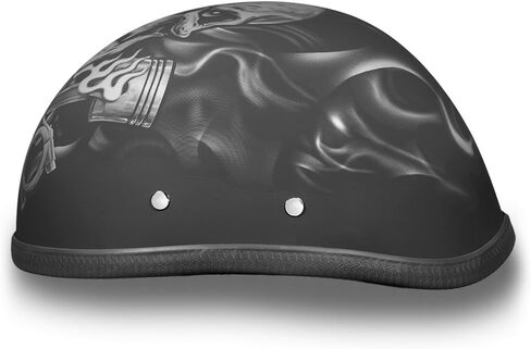 دايتونا خوذات الرسومات خوذات الدراجات للرجال - خوذة نصف حداثة مع بطانة قابلة للتنفس - قبعة جمجمة رجعية - نسر غطاء الرأس مع لف الرأس in Kuwait