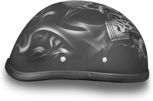 دايتونا خوذات الرسومات خوذات الدراجات للرجال - خوذة نصف حداثة مع بطانة قابلة للتنفس - قبعة جمجمة رجعية - نسر غطاء الرأس مع لف الرأس in Kuwait