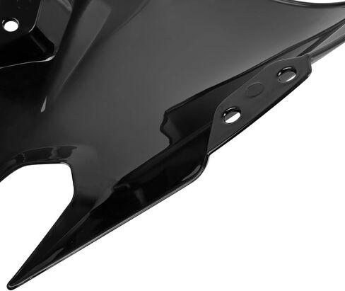 Motorcycle 18.4" Windscreen Windshield Replacement for Kawasaki Ninja500 Ninja 500 SE 2024+ PC Windscreen Double Bubble (Black) in Saudi Arabia