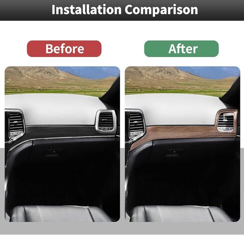 Cherocar 7PCS Center Control Dashboard لوحة تقليم+مجموعة غلاف مقبض الباب الداخلية FIT لعام 2011 2012 2013 2014 2015 2017 2018 2018 2019 in Saudi Arabia