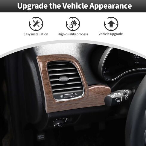Cherocar 7PCS Center Control Dashboard لوحة تقليم+مجموعة غلاف مقبض الباب الداخلية FIT لعام 2011 2012 2013 2014 2015 2017 2018 2018 2019 in Saudi Arabia