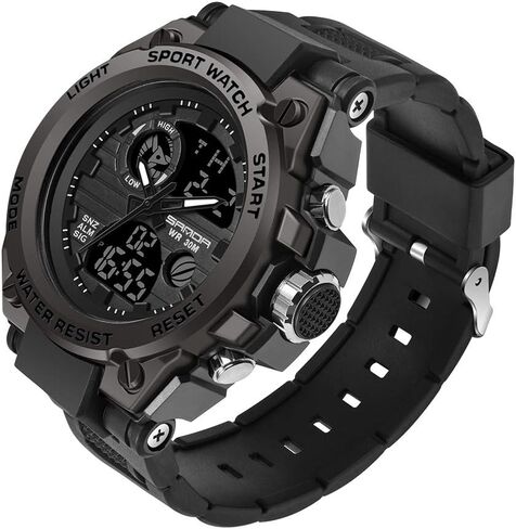 KXAITO Men's Watches Sports Outdoor Waterproof Military Watch Date Multi Function Tactics LED Alarm Stopwatch in Saudi Arabia