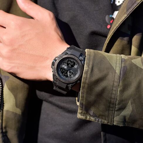 KXAITO Men's Watches Sports Outdoor Waterproof Military Watch Date Multi Function Tactics LED Alarm Stopwatch in Saudi Arabia