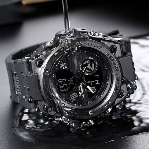 KXAITO Men's Watches Sports Outdoor Waterproof Military Watch Date Multi Function Tactics LED Alarm Stopwatch in Saudi Arabia