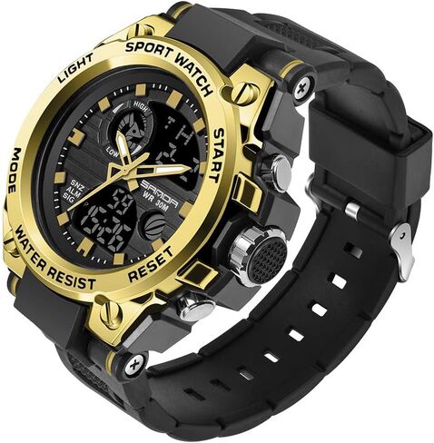 KXAITO Men's Watches Sports Outdoor Waterproof Military Watch Date Multi Function Tactics LED Alarm Stopwatch in Saudi Arabia