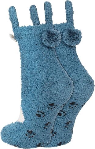 Violet Mist Womens Funny Fuzzy Socks Cute Bunny Fluffy Socks Soft Cozy Socks Winter Warm Fuzzy Socks with Grips in Kuwait