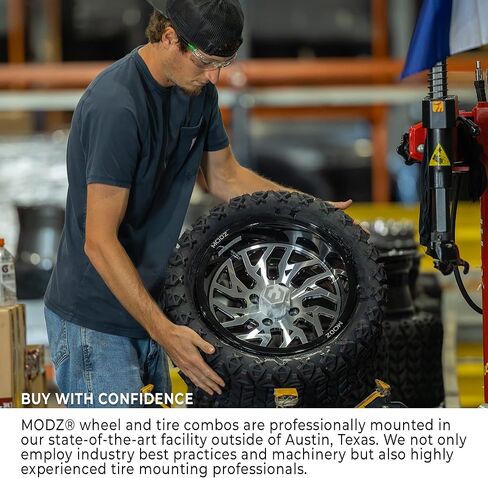 MODZ® Formula Machined Black 14" Golf Cart Wheel in Kuwait