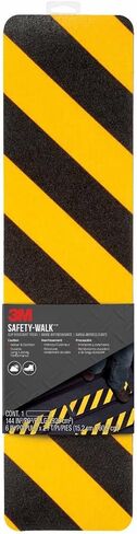 3M Safety-Walk Slip Resistant Reflective Tread, 6 in x 2 ft, Anti Slip, Adhere Without Wrinkling, Curling, Tearing or Lifting, Self-Adhesive Backing, Quick & Easy Application, 1 Pack (600BY-T6X24) in Saudi Arabia