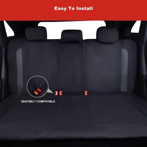 Flying Banner AquaShield Front car seat Covers Set Waterproof Water Resistant arm Rest Compatible Shoulder Seatbelt Compatible Truck seat Protectors Universal fit Non Slip (Black Black, Front Pair) in Kuwait