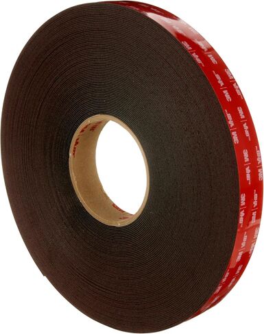 3M VHB Tape 5952 Double-Sided Acrylic Foam Tape - Heavy Duty, Industrial Mounting Tape - 1/2 inch width x 36 yards length, 45 mil thick, 4 rolls/case - Black in Saudi Arabia