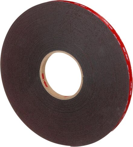 3M VHB Tape 5952 Double-Sided Acrylic Foam Tape - Heavy Duty, Industrial Mounting Tape - 1/2 inch width x 36 yards length, 45 mil thick, 4 rolls/case - Black in Saudi Arabia