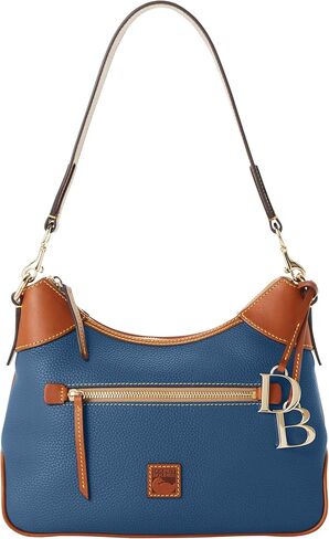 أكياس الكتف Dooney & Bourke للنساء ، حقيبة Hobo Leather Leather مع سحر in Kuwait