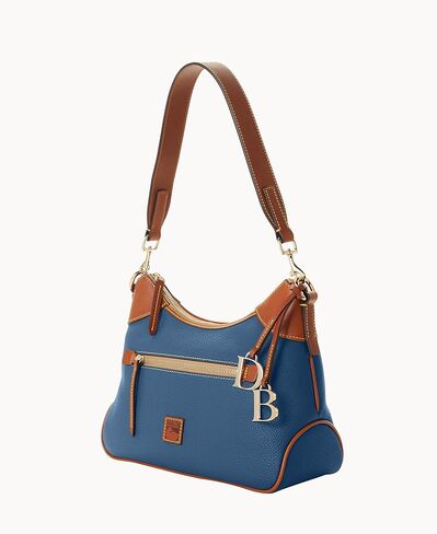 أكياس الكتف Dooney & Bourke للنساء ، حقيبة Hobo Leather Leather مع سحر in Kuwait