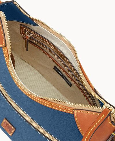 أكياس الكتف Dooney & Bourke للنساء ، حقيبة Hobo Leather Leather مع سحر in Kuwait