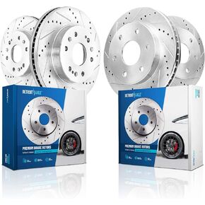 Detroit Axle - Brake Rotors for Chevrolet Tahoe Silverado Suburban GMC Sierra Yukon XL 1500 Avalanche Cadillac Escalade ESV EXT Replacement Front & Rear Disc Brake Rotors in Saudi Arabia