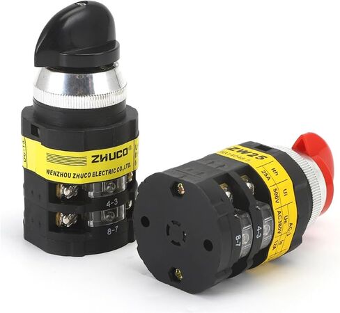 SZW25-30D/2 25A لوحة المقبض الأسود الأحمر الثلاثة الموضع اثنين من مفتاح التلامس الفضي اثنين in Saudi Arabia