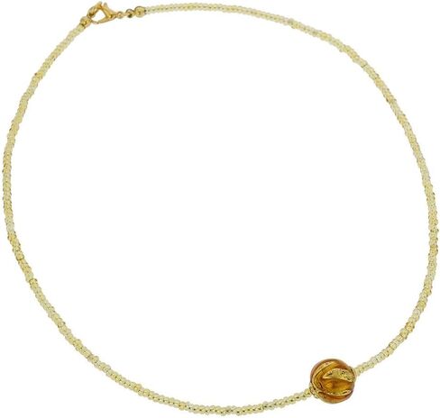 Glass Of Venice Murano Glass Royal Cognac Ball Necklace in Saudi Arabia